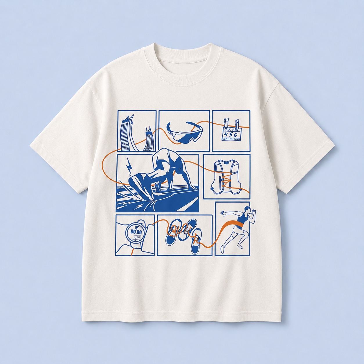 On the Run Tee - White