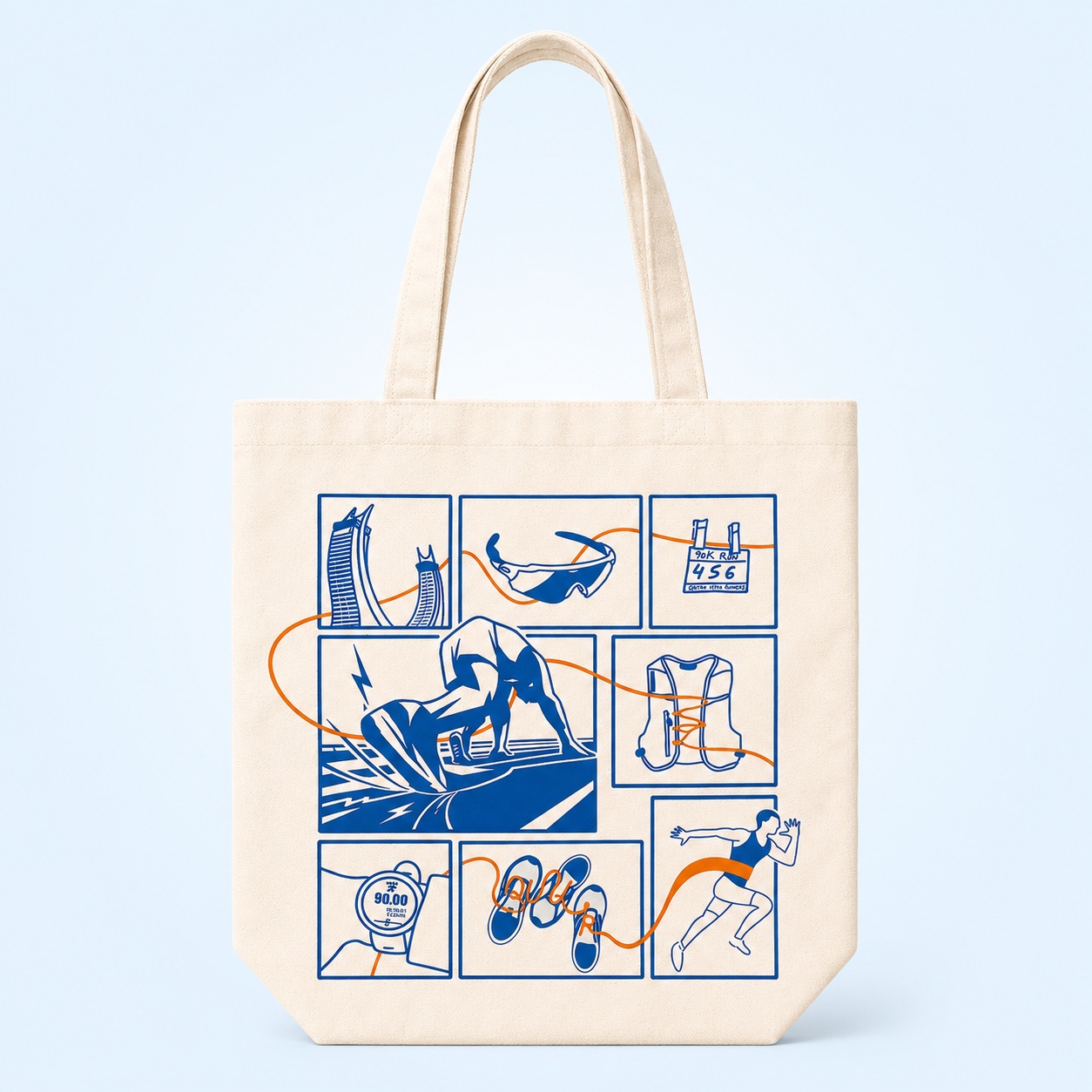 On the Run Tote Bag